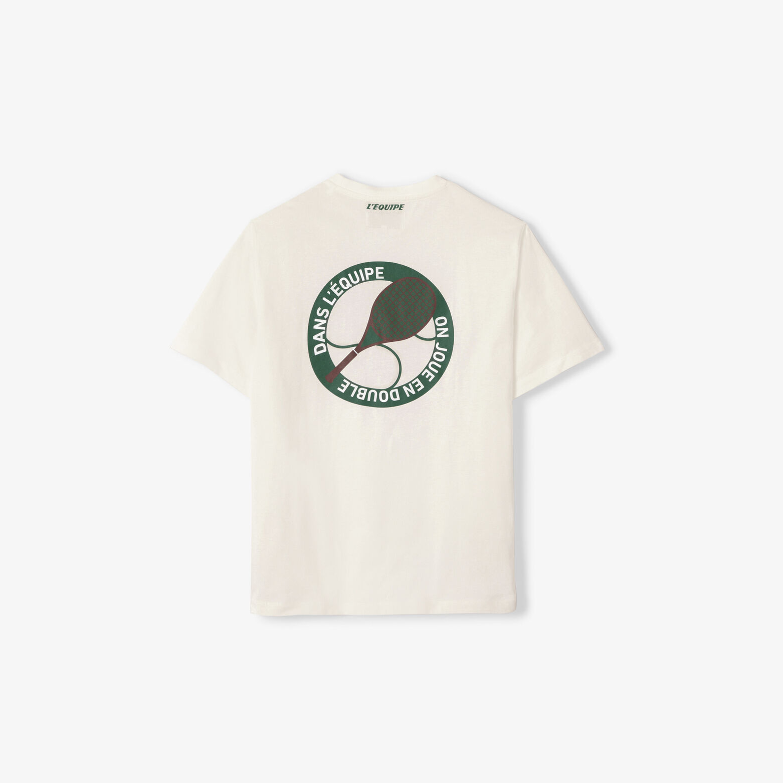 Tee shirt imprim&eacute; dos licence l'&Eacute;quipe