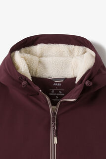 Blouson à capuche doublé en sherpa