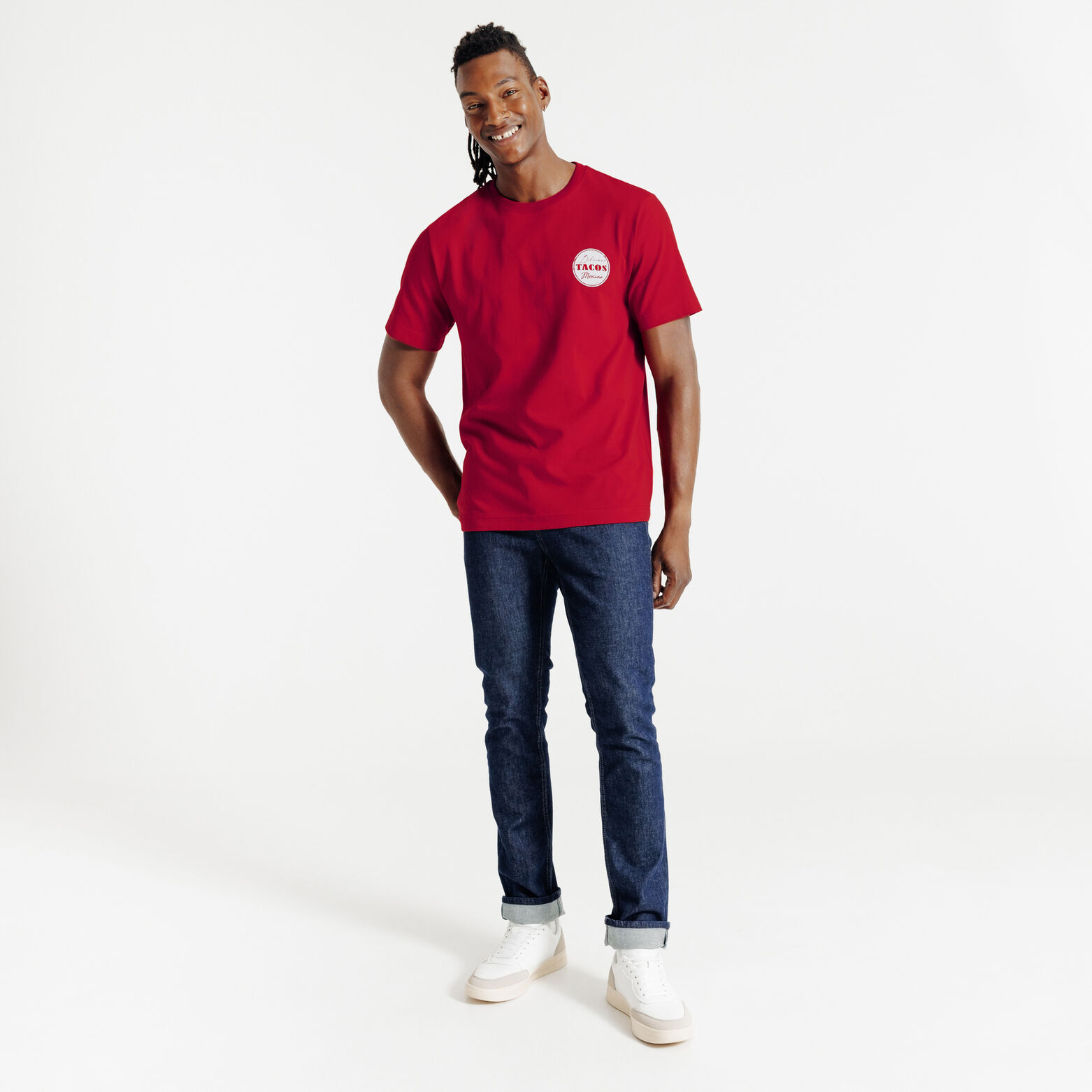 Tee shirt imprimé devant et dos food