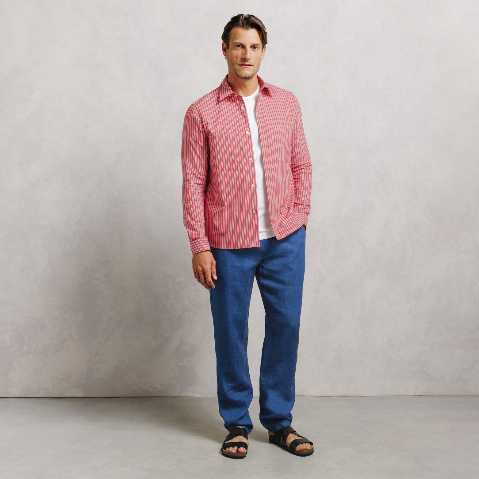 Chemise 100% coton regular ray&eacute;e