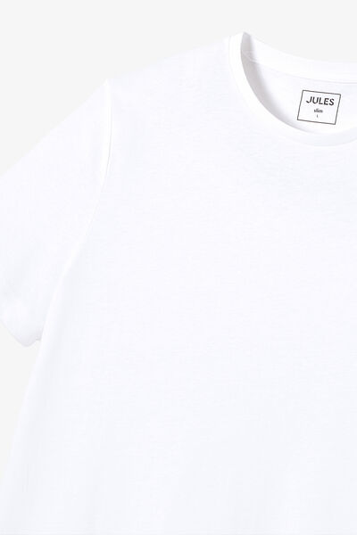 Tee shirt en coton col rond basique