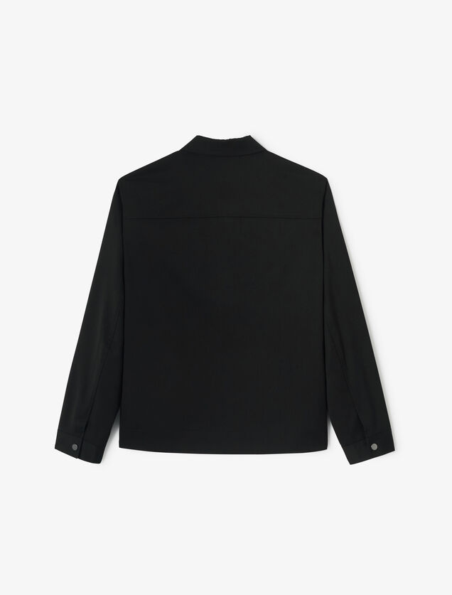 Veste pressionn&eacute;e col chemise