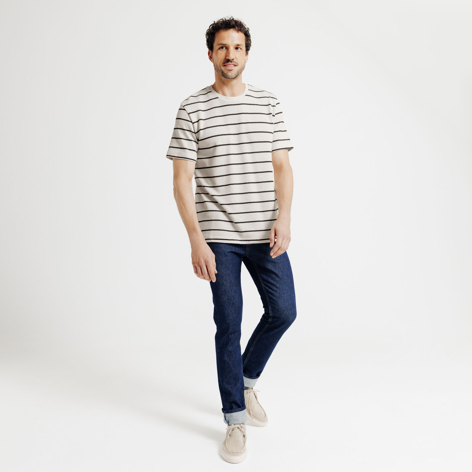 Tee shirt maille rayé