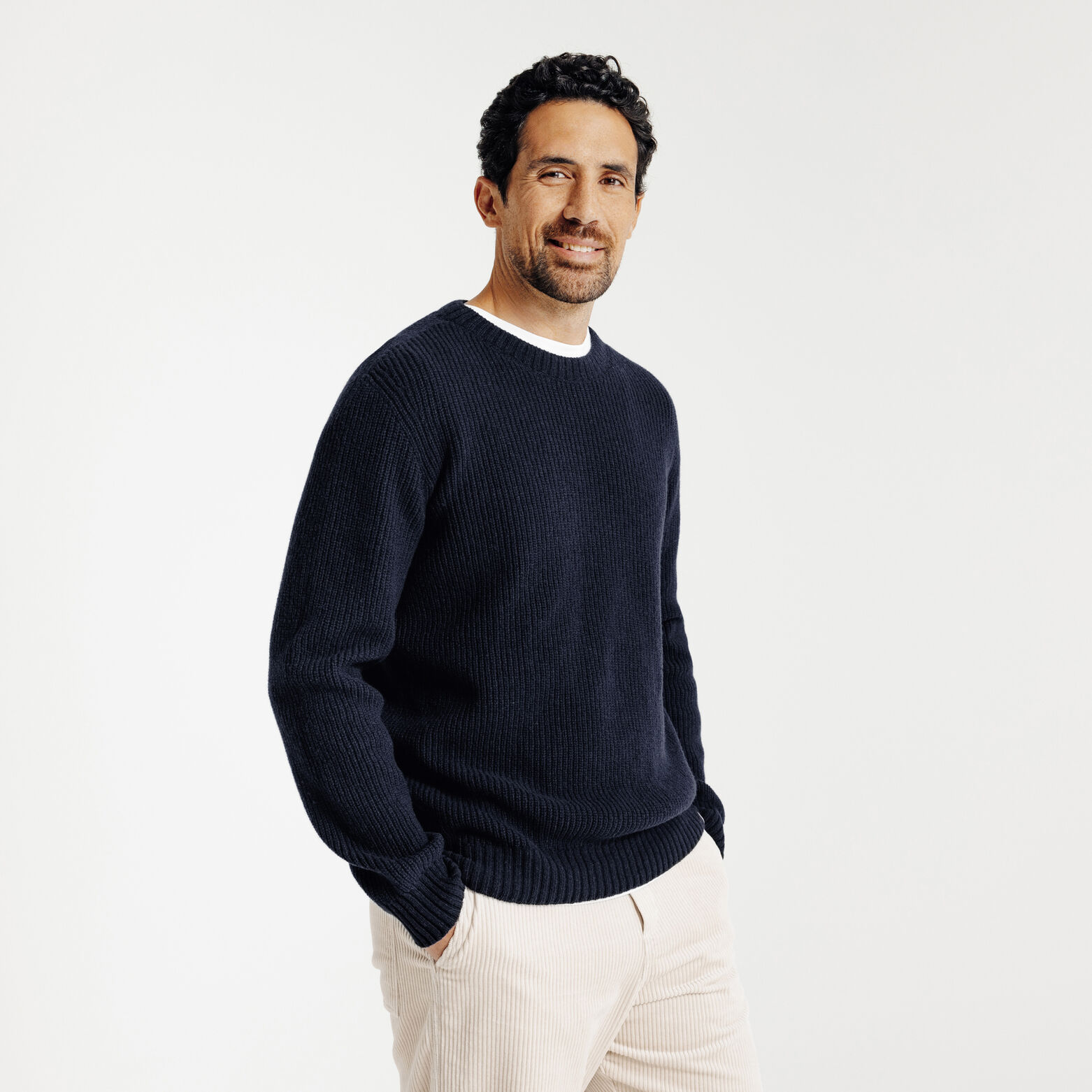 Pull mérinos cachemire Made in France