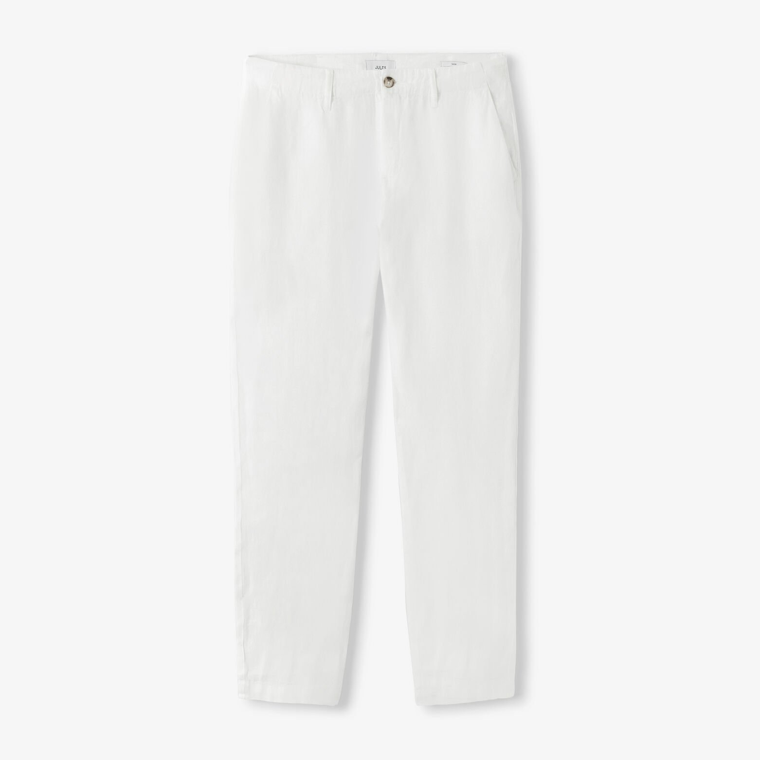 Pantalon chino loose 100% lin