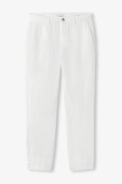 Pantalon chino loose 100% lin