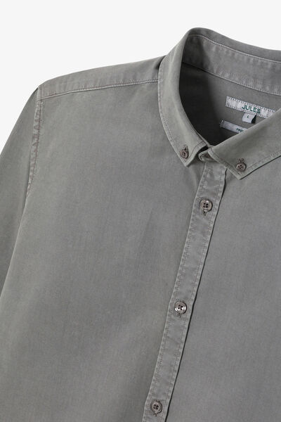 Chemise en coton TENCEL¿ Lyocell col boutonné