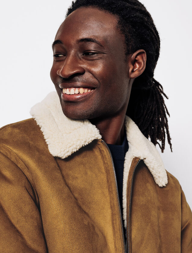 Blouson bombardier en sherpa