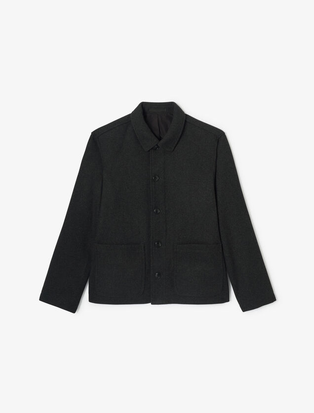 Vest met hemdskraag en knopen