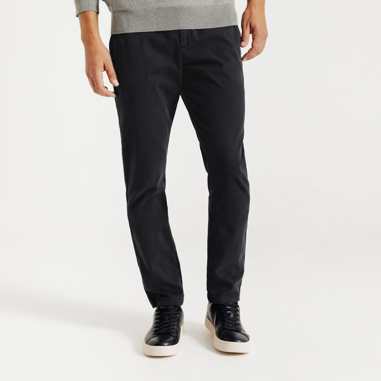 Pantalon chino slim tricotine