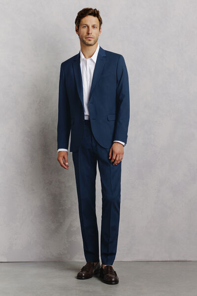 Veste de costume slim bi-stretch unie