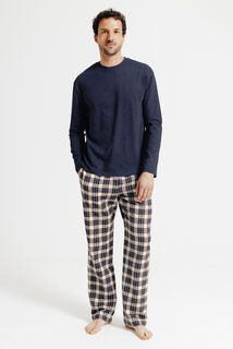 Ensemble pyjama en flanelle &agrave; carreaux