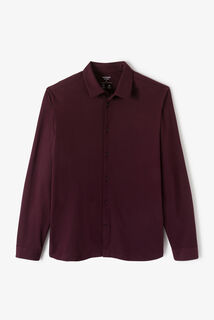 Chemise en maille coton slim