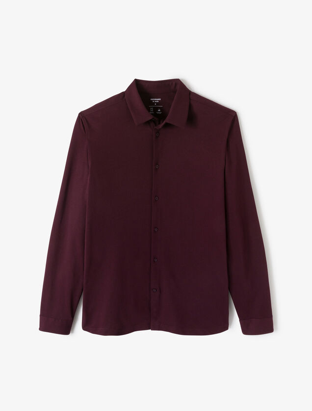 Chemise en maille coton slim