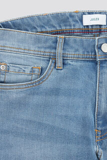 Jean straight en coton et polyester recycl&eacute;s water