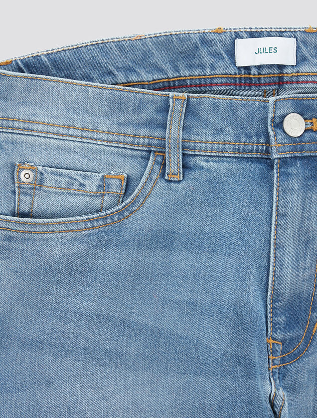 Jean straight en coton et polyester recycl&eacute;s water