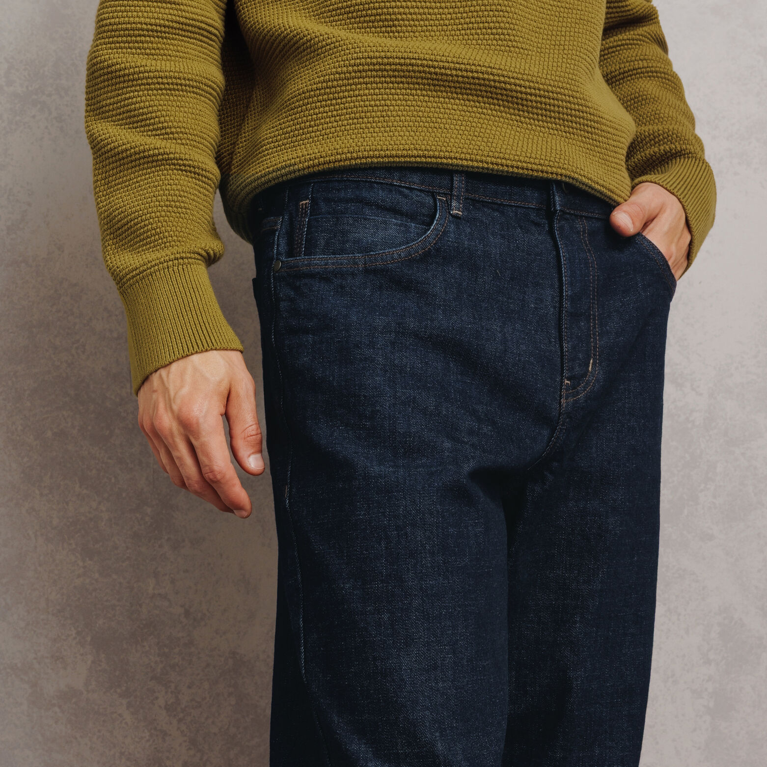 Jean tapered brut