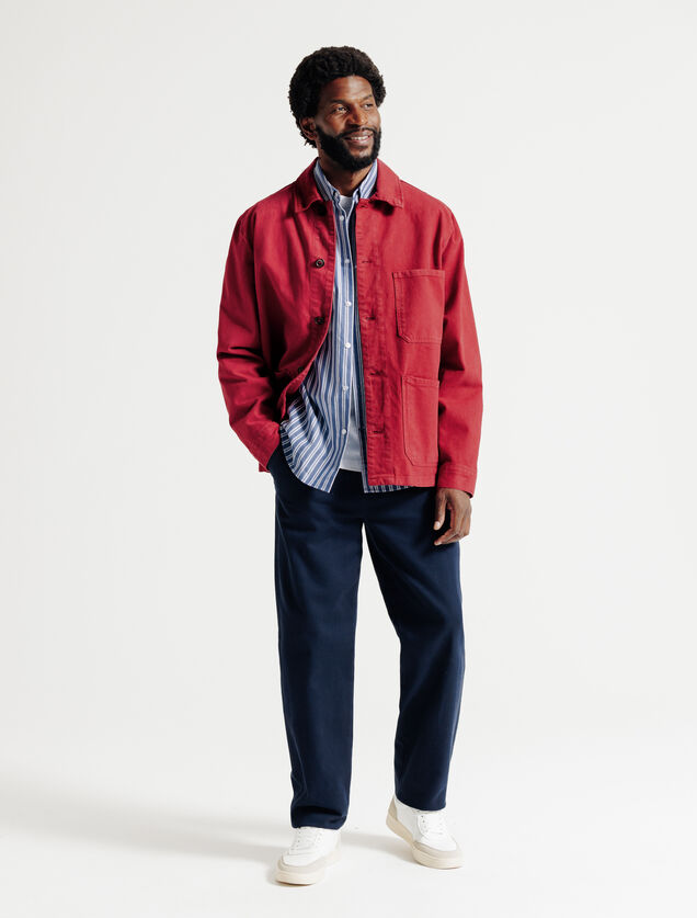 Gekleurd streepjeshemd in katoen