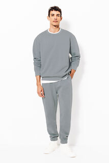 Sweat col rond mati&egrave;re effet d&eacute;lav&eacute;