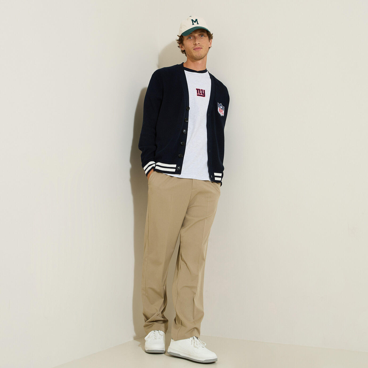 Gilet cardigan boutonné licence NFL