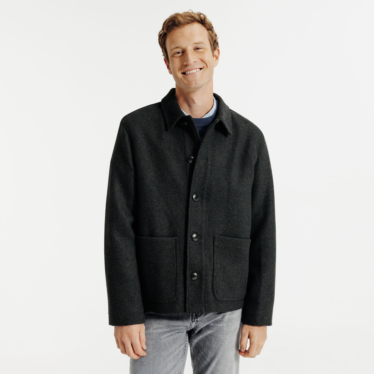 Veste col chemise boutonnée