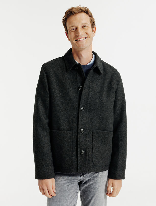 Vest met hemdskraag en knopen