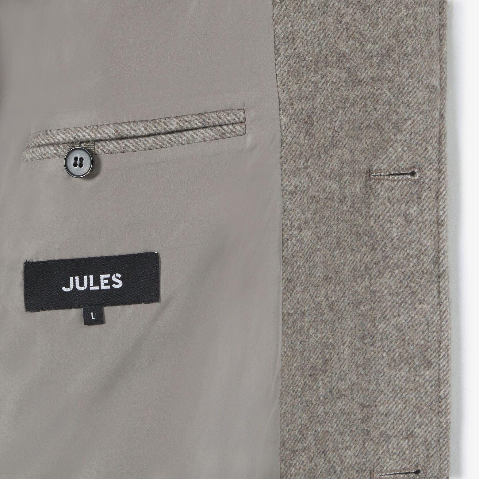 Lange mantel met reverskraag