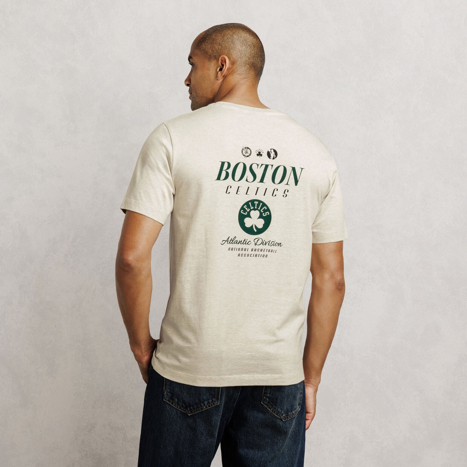 T-shirt met print Boston Celtics NBA-licentie
