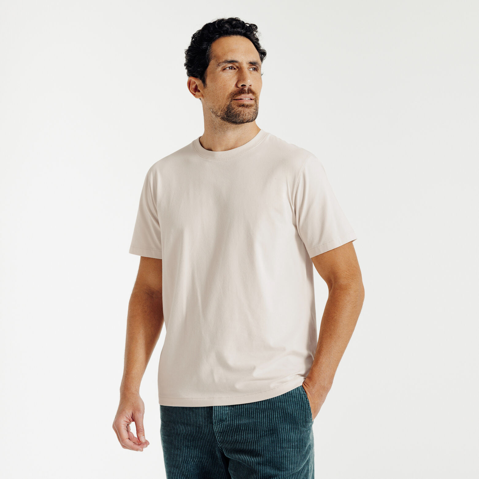 Tee shirt matière douce col rond