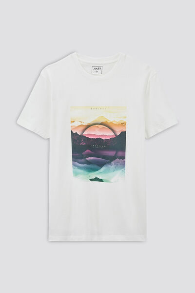 Tee shirt imprimé paysage abstrait