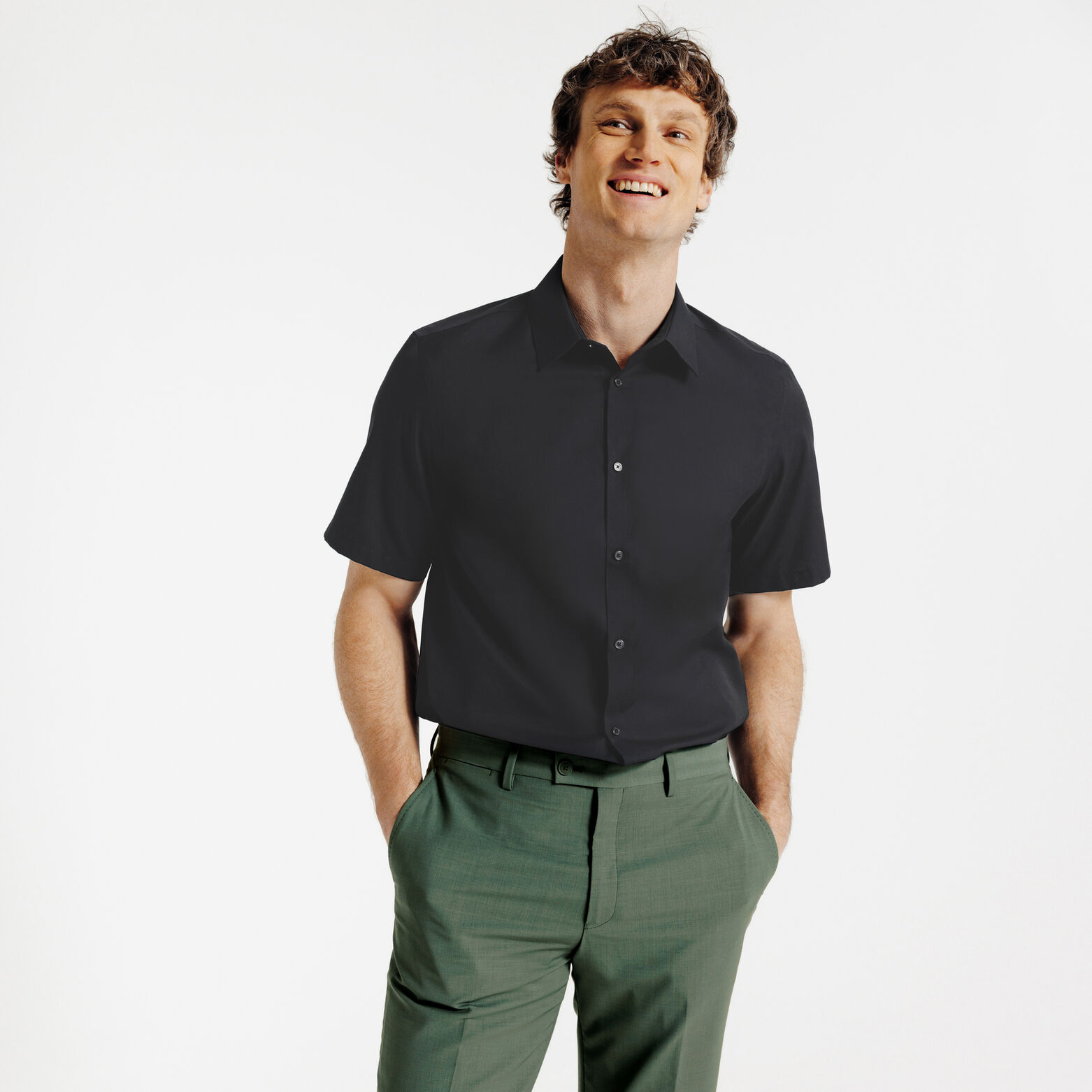 Chemisette en coton sans repassage