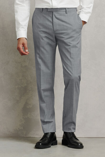 Pantalon de costume slim 100% laine italienne