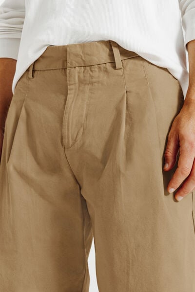 Skate fit broek dubbele plooi met omslag