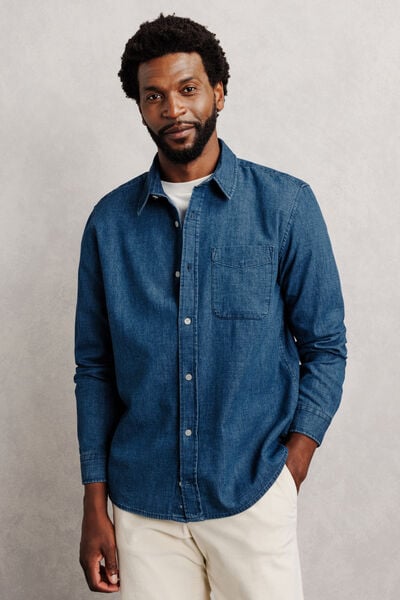 Chemise 100% coton chambray