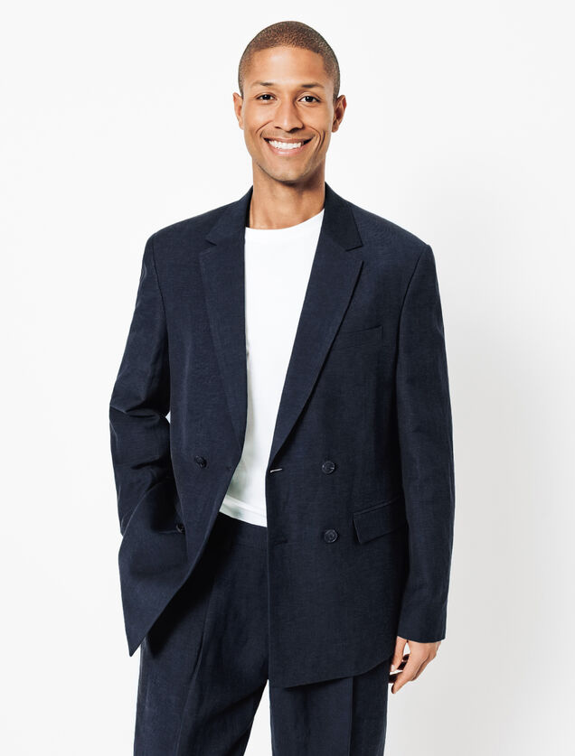 Veste de costume croisée