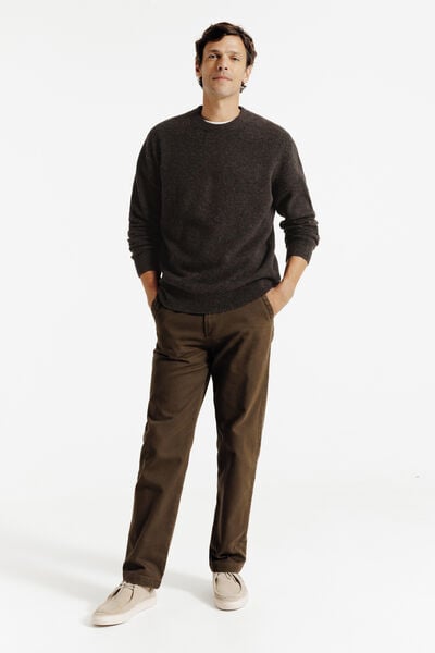 Pull col rond mousseux