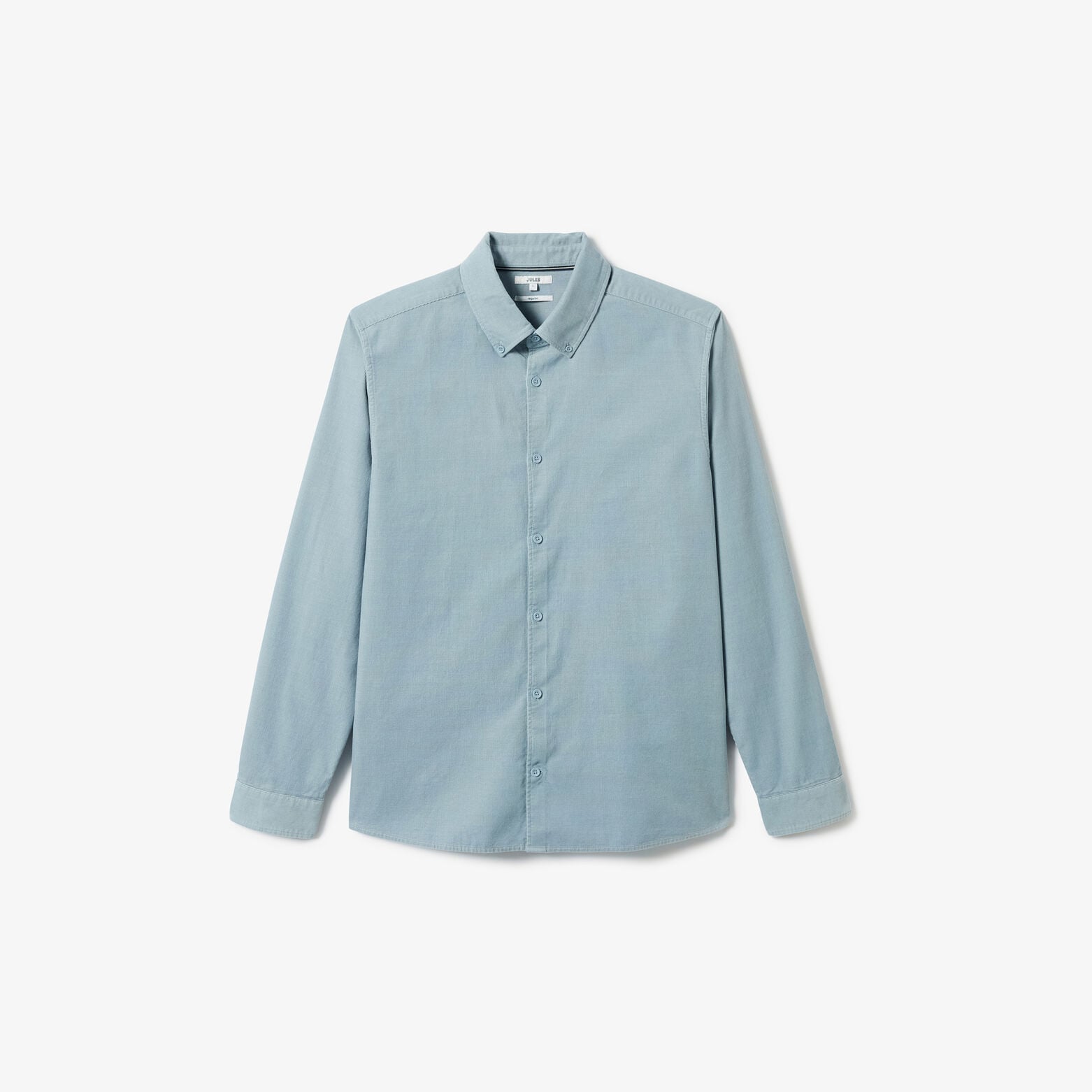 Chemise en velours c&ocirc;tel&eacute; unie