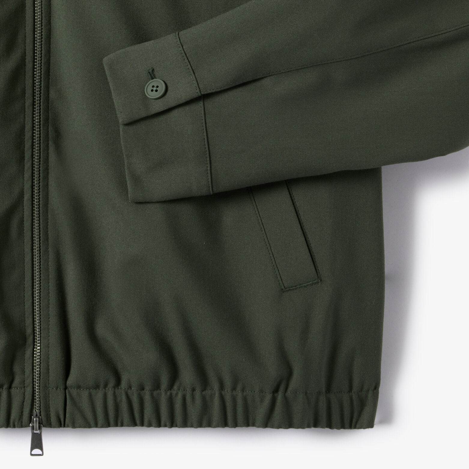 Veste zipp&eacute;e col chemise