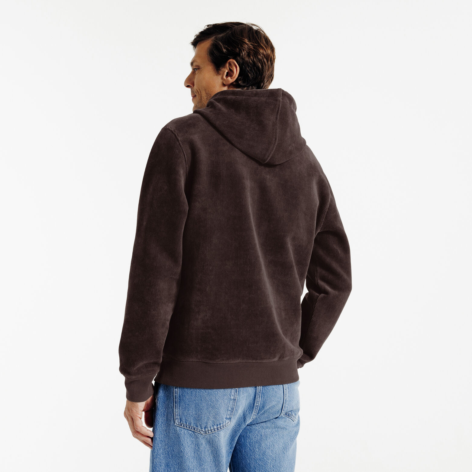 Sweat à capuche velours