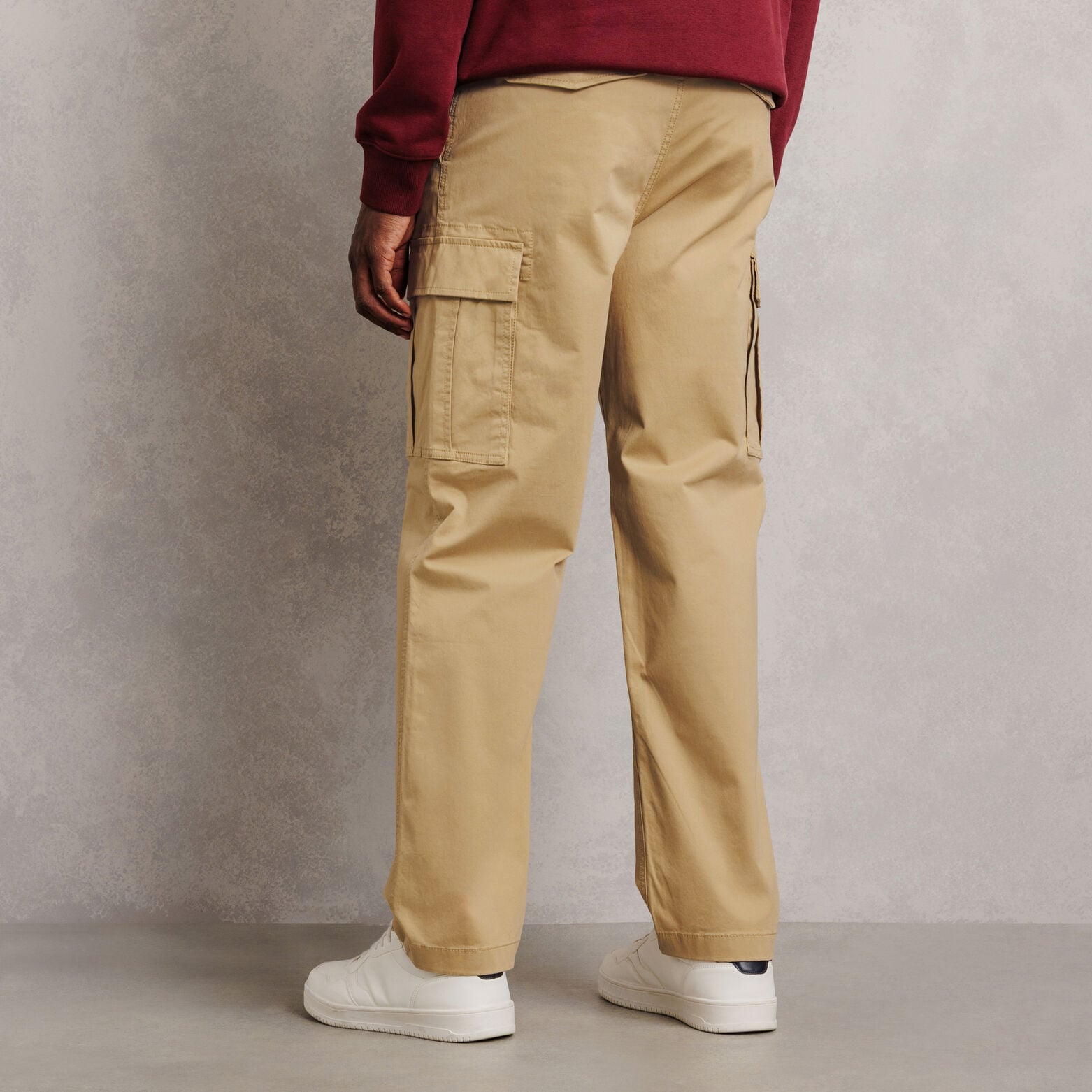 Pantalon cargo loose uni