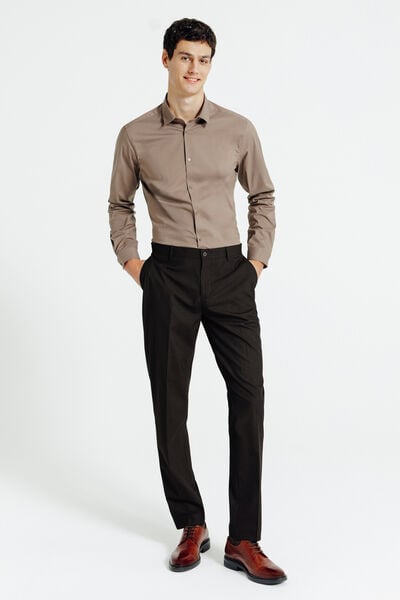 Pantalon de costume confort uni