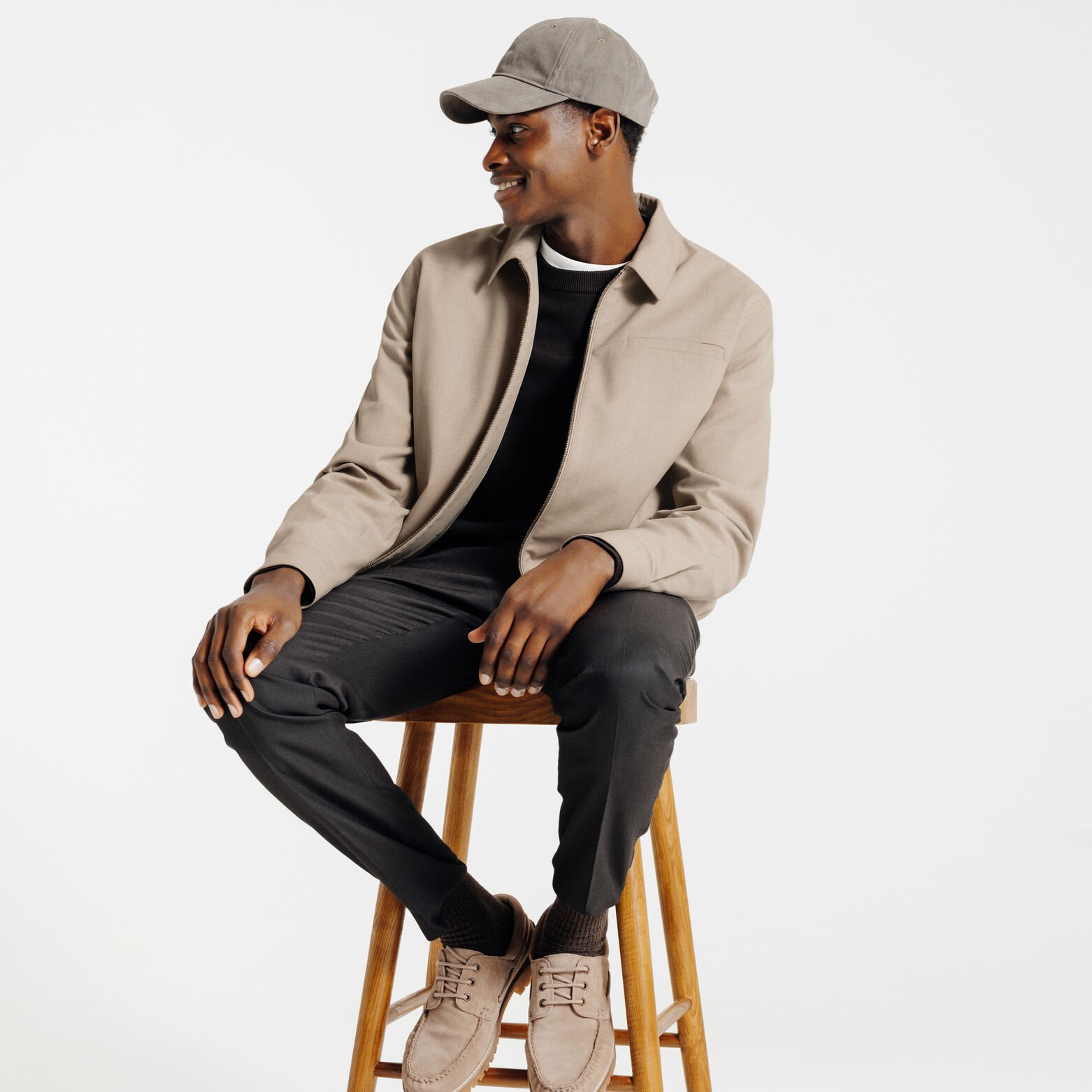 Veste col chemise zipp&eacute;e