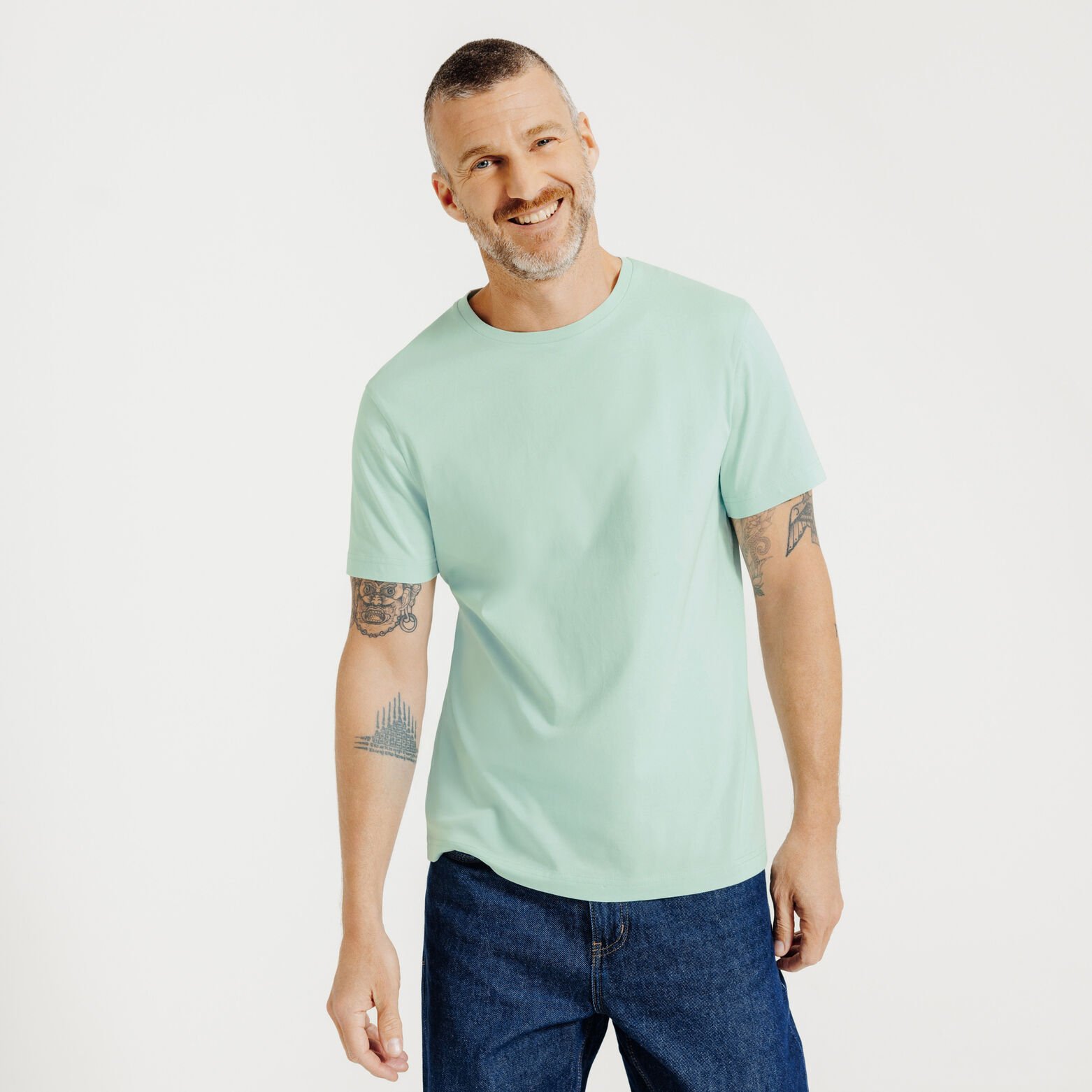 Basic T-shirt met ronde hals