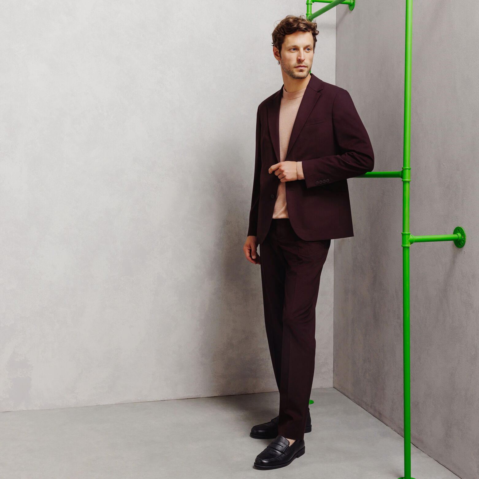 Pantalon de costume confort uni