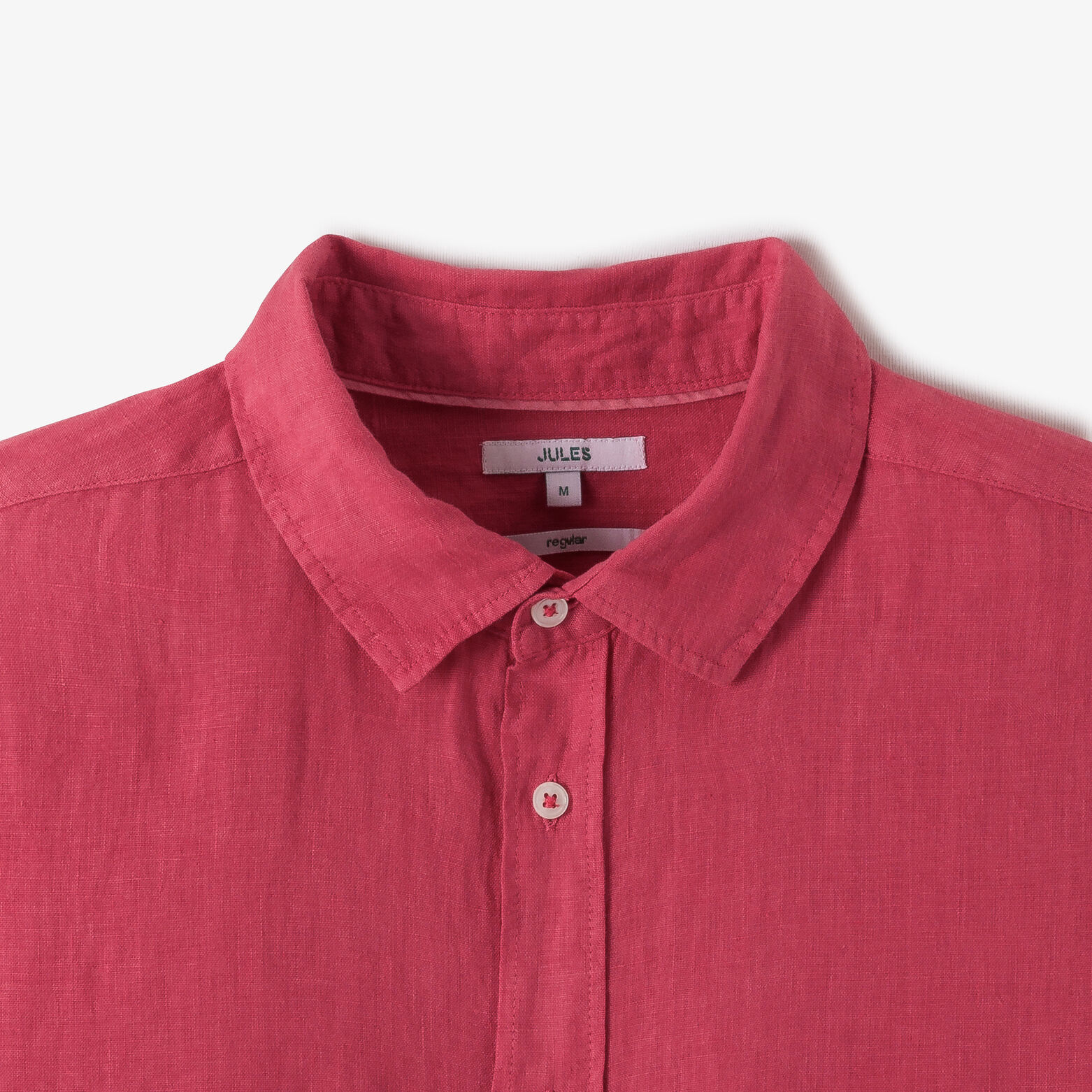 Regular fit hemd in linnen