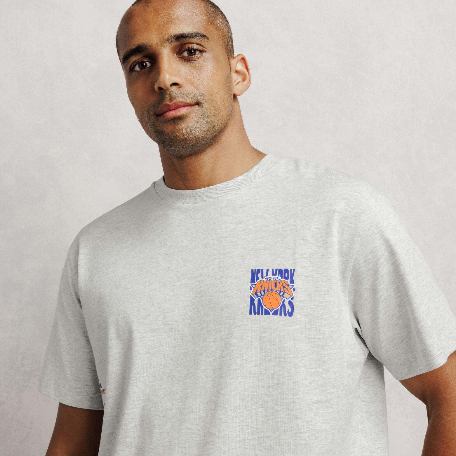 T-shirt met print New York Knicks NBA-licentie