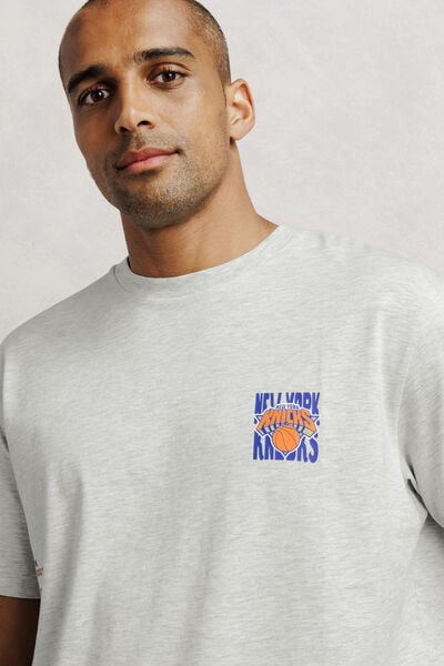 T-shirt met print New York Knicks NBA-licentie