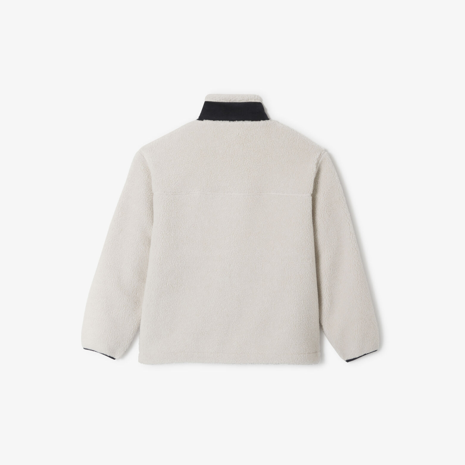 Veste zippée en sherpa contrastée