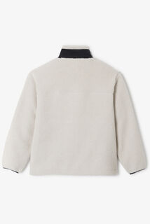 Veste zipp&eacute;e en sherpa contrast&eacute;e