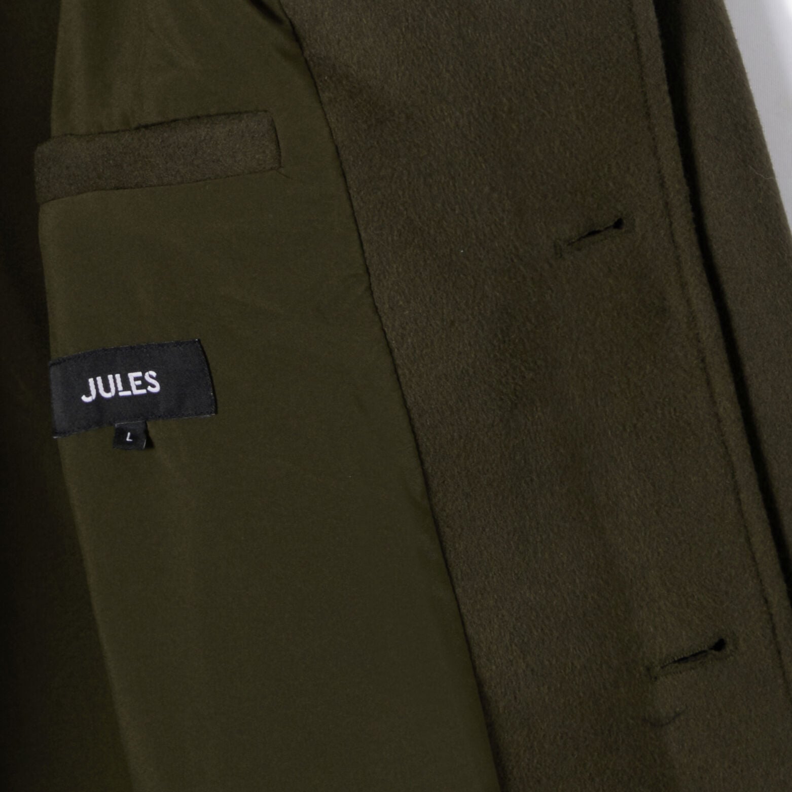 Manteau long col chemise laine majoritaire